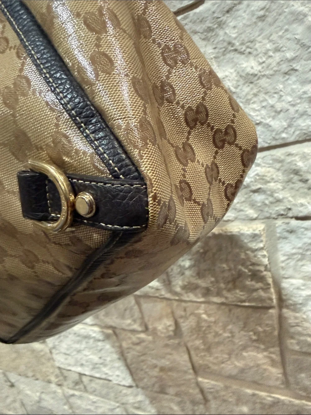 Gucci GG Crystal Abbey D Ring Tote